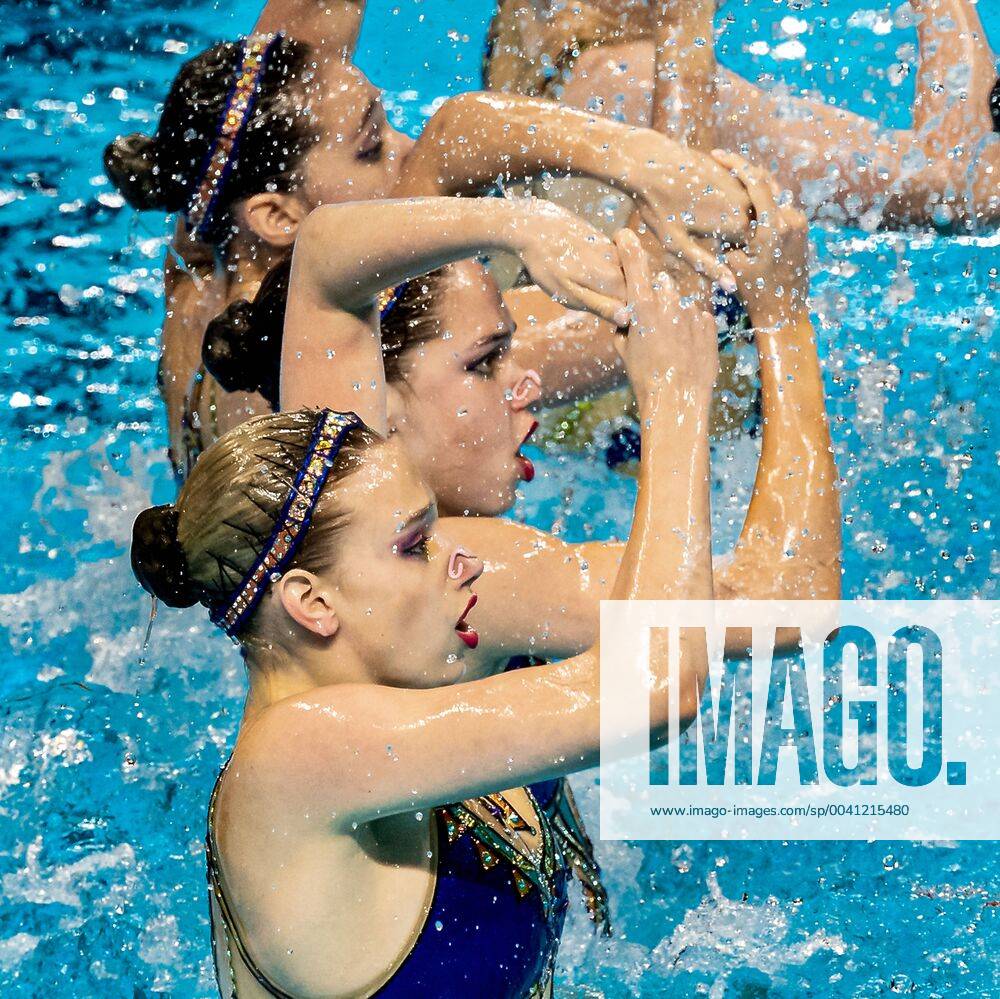 Russia RUS ARKHIPOVSKAIA A. CHIGIREVA Vlada DOROSHKO Mayya GOLIADKINA Marina KALANCHA Mikhaela KALININA Veronika KOMAR Polina SHISHKINA Alla SHUROCHKINA Maria SUBBOTINA Varvara Gwangju South Korea 18 07 2019 Artistic Swimming Free Combination Preliminaries 18th FINA World Aquatics Championships Yeomju Gymnasium Photo © Giorgio Scala Deepbluemedia Insidefoto GiorgioxScala