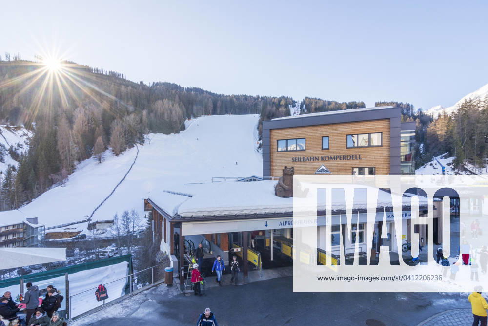 Ski lifts, ski slope, downhill skiing, Samnaun Alps Serfaus Serfaus-Fiss-Ladis Tirol, Tyrol Austria