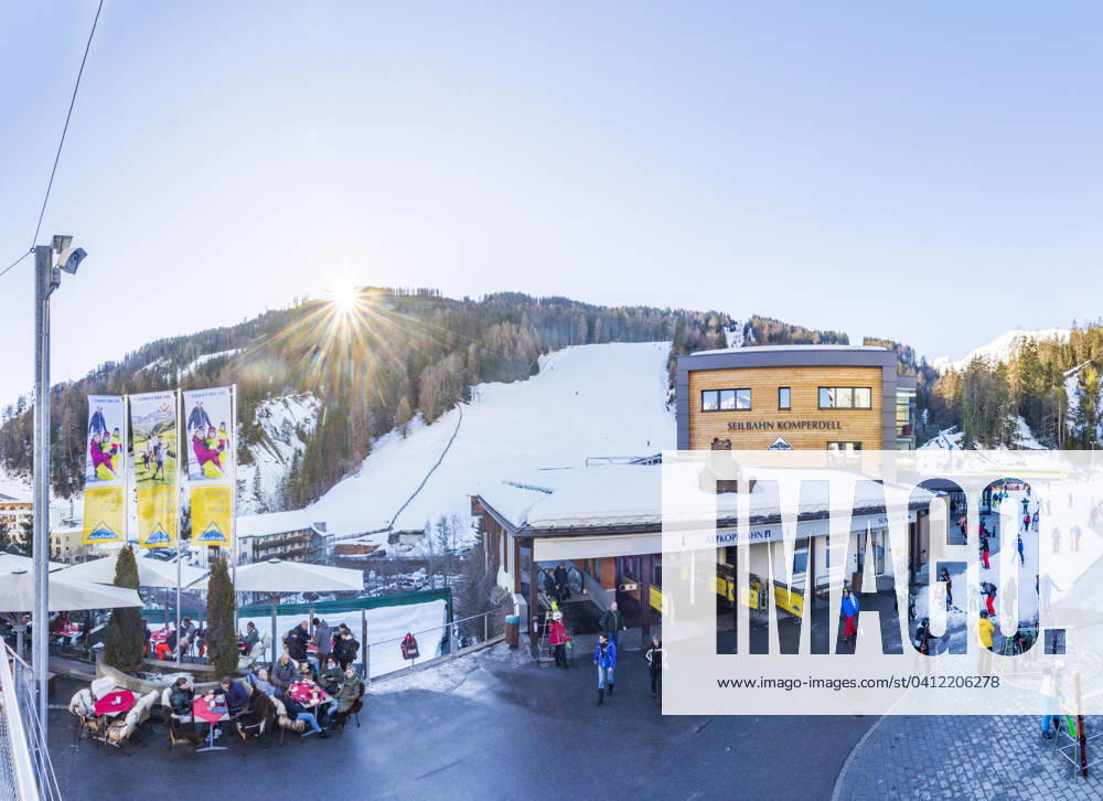 Ski lifts, ski slope, downhill skiing, Samnaun Alps Serfaus Serfaus-Fiss-Ladis Tirol, Tyrol Austria