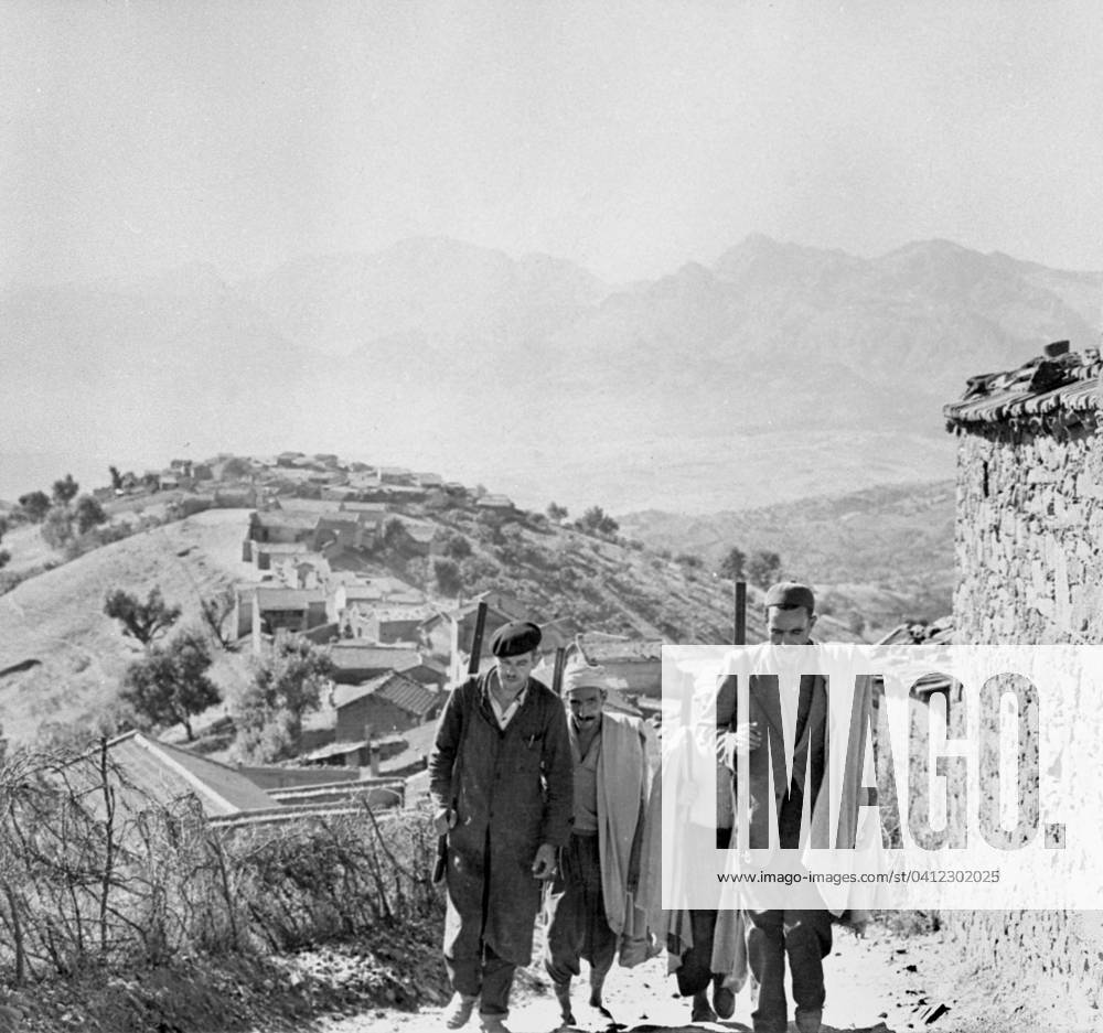 Operation Jumelles in Kabylia, Algeria, August 1959 (b w photo) 1719239 Operation Jumelles in Kabylia, Algeria, August 1959 (b w photo) by French Photographer, (20th century); (add.info.: Operation Jumelles in Kabylia, Algeria : Harkis, august 1959).