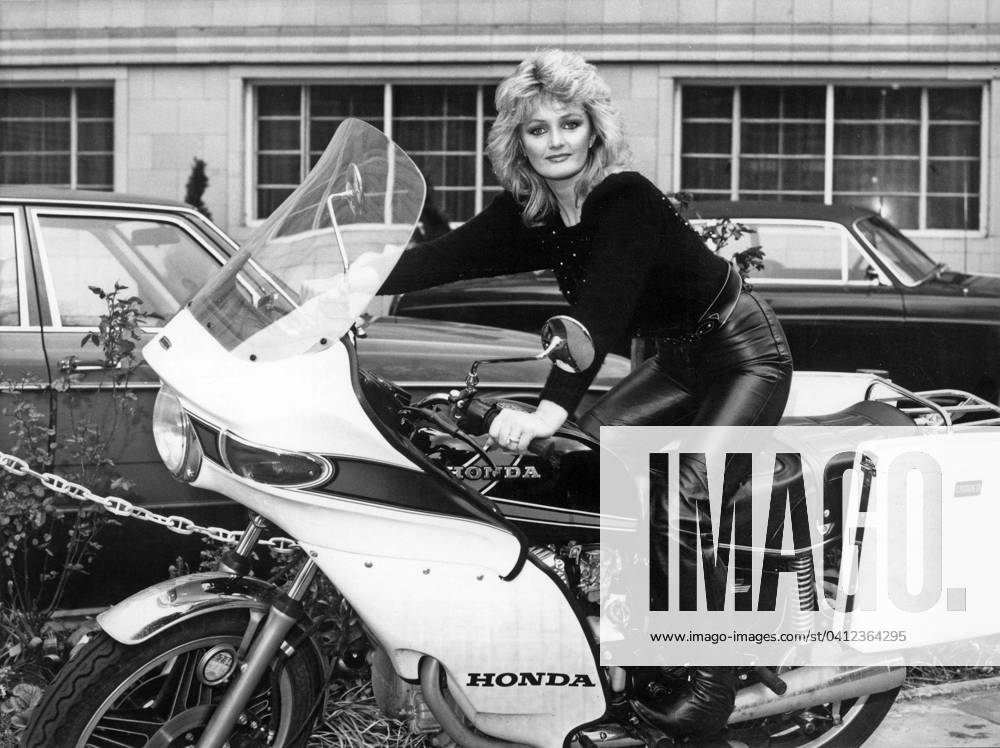 Bonnie Tyler 1929864 Bonnie Tyler by Unknown photographer, (20th century); (add.info.: Singer Bonnie Tyler on a motorcycle in London May 3, 1983).