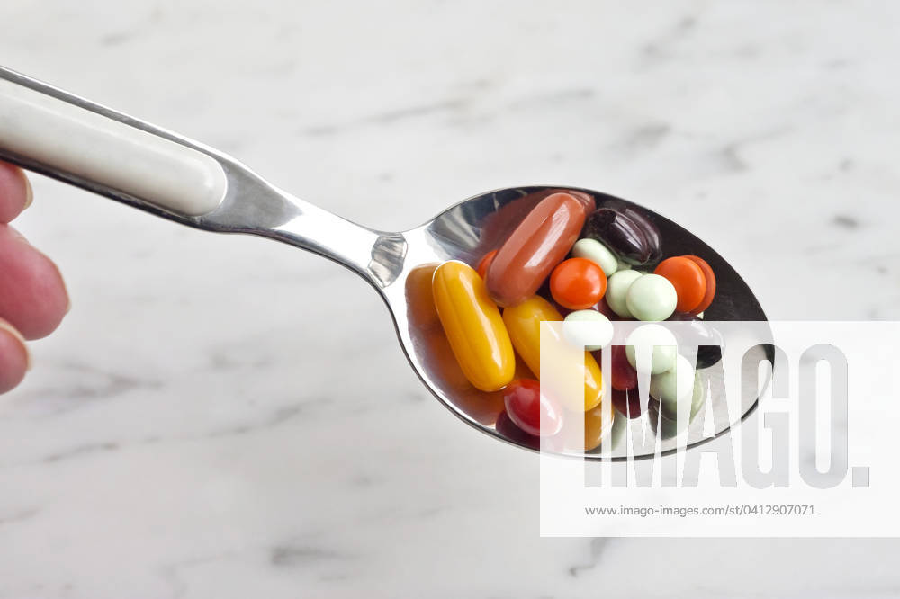 Dietary supplements are food 20240210ad720medicines medicine drug drug deficiency pharmacy remedy pharmaceutical preparation disease tablets pharmacy, pharmaceutical industry health care, pills health products additional vitamins minerals spoon tablespoon Hamburg Hamburg Germany Germany