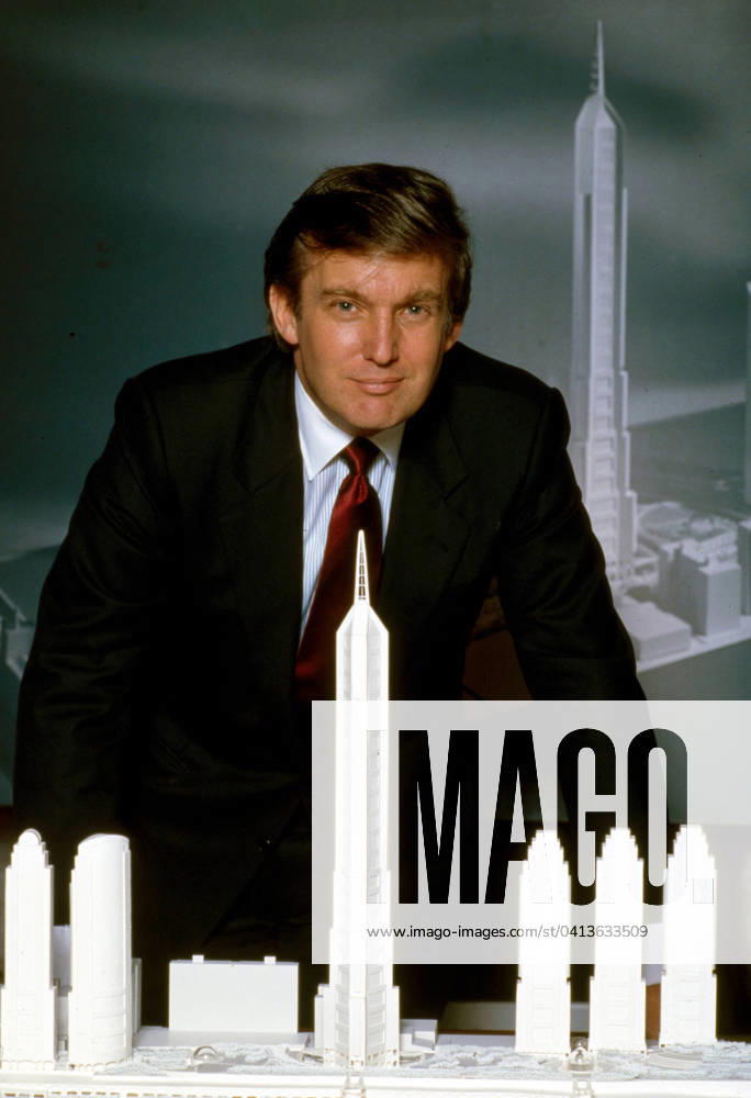 Photograph dated 1982 of Donald John Trump (born 1946), American politician, media personality, and businessman who served as the 45th president of the United States from 2017 to 2021. He became the president of his father Fred Trump s real estate business in 1971 and renamed it The Trump Organization. Trump expanded the company s operations to building and renovating skyscrapers, hotels, casinos, and golf courses.,