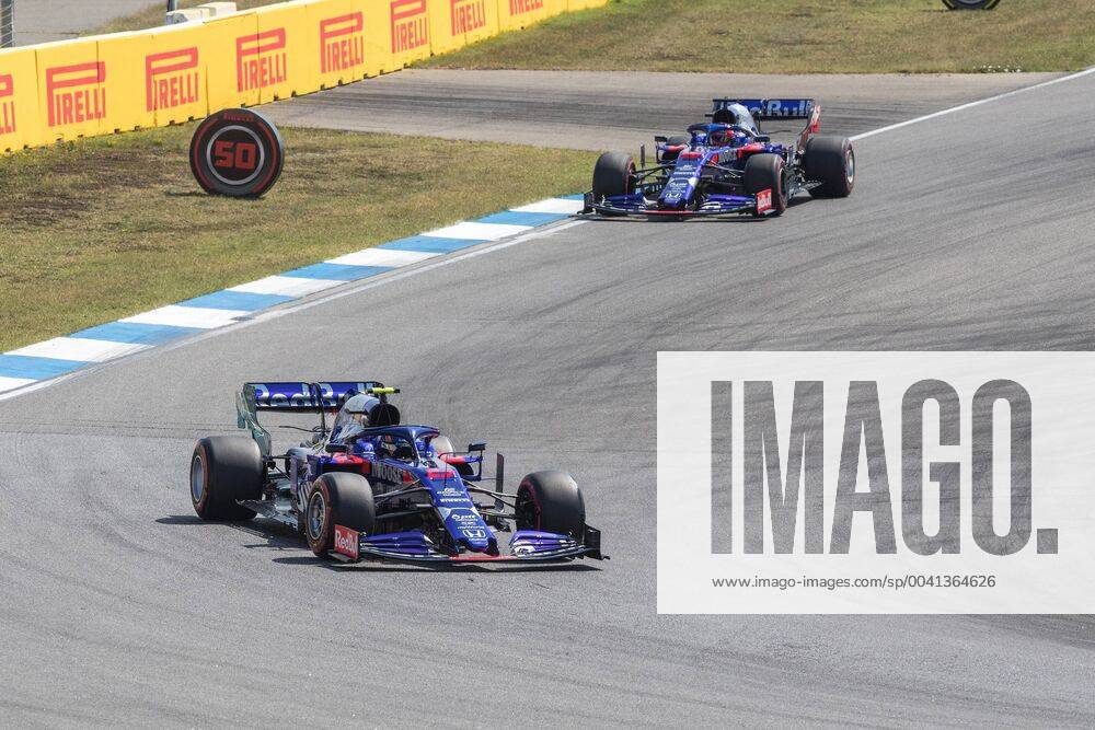 Alexander Albon Daniil Kwjat, Scuderia Toro Rosso, formula 1 GP, Germany at Hockenheim, 27 07 2019 Photo mspb Jerry Andre Alexander Albon Daniil Kwjat, Formula 1 GP, Germany