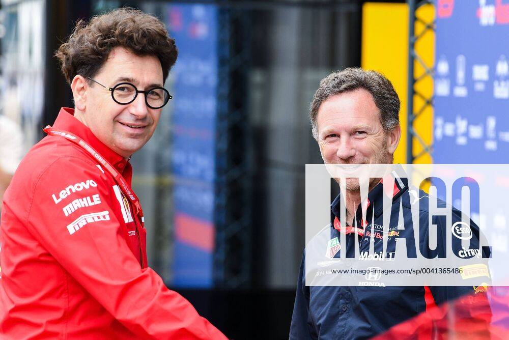 Motorsport FIA Formula 1, Mercedes Benz Grand Prix of Germany 2019 3 Free Practice v l Ferrari Chief Technician Mattia Binottom Christian Horner Red Bull Racing Hockenheim