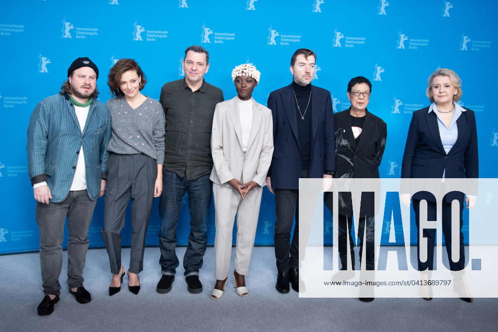 Berlinale - Jury Photocall Brady Corbet (l-r), member of the International Jury of the Berlinale 2024, Jasmine Trinca, member of the International Jury of the Berlinale 2024, Christian Petzold, member of the International Jury of the Berlinale 2024, Lupita Nyong o, President of the International Jury of the Berlinale 2024, Albert Serra, member of the International Jury of the Berlinale 2024, Ann Hui, member of the International Jury of the Berlinale 2024, and Oksana Zabuzhko, member of the International Jury of the Berlinale 2024, stand at the photocall of the International Jury of the Berlinale 2024 on February 15, 2024 in Berlin, Germany. Photo by Aurore Marechal ABACAPRESS.COM Berlin Germany
