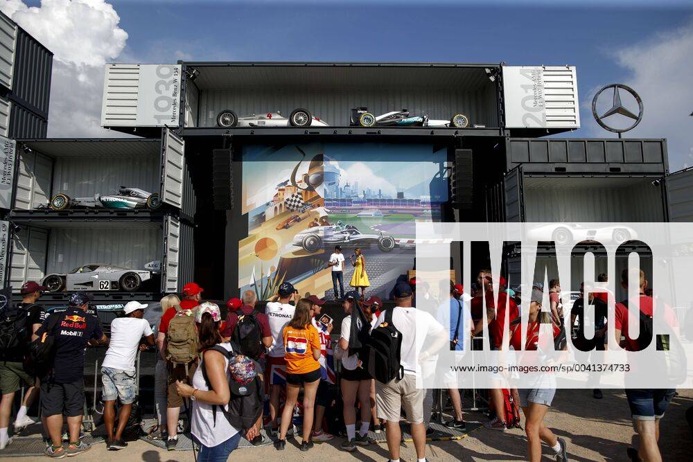 Motorsports: FIA Formula One World Championship, WM, Weltmeisterschaft 2019, Grand Prix of Germany, F1 Paddock, Mercedes Display Hockenheim Germany
