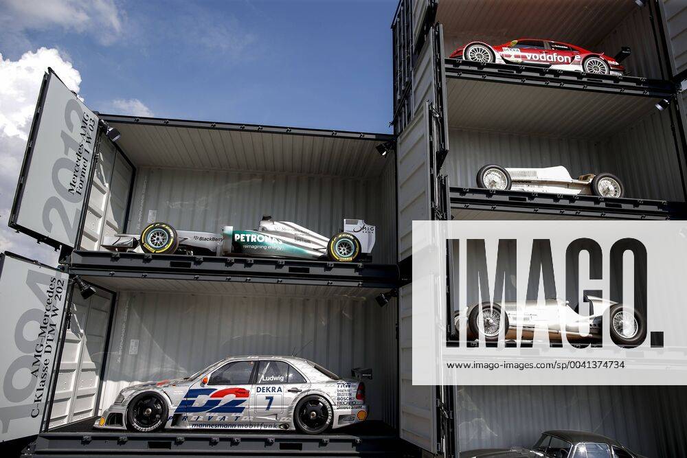 Motorsports: FIA Formula One World Championship, WM, Weltmeisterschaft 2019, Grand Prix of Germany, F1 Paddock, Mercedes Display Hockenheim Germany