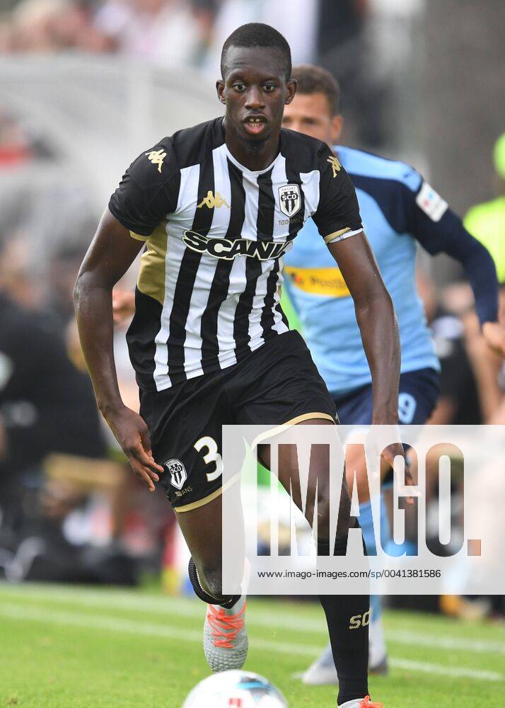 Football 1 Bundesliga season 2019 2020 test match SCO Angers vs Borussia Mönchengladbach ,27 07 2019, stadium Römerstrasse, Straelen,Ibrahim Cisse SCO Angers, Aktion, Einzelbild, DFL regulations prohibit any use of photographs as image sequences and or quasi video