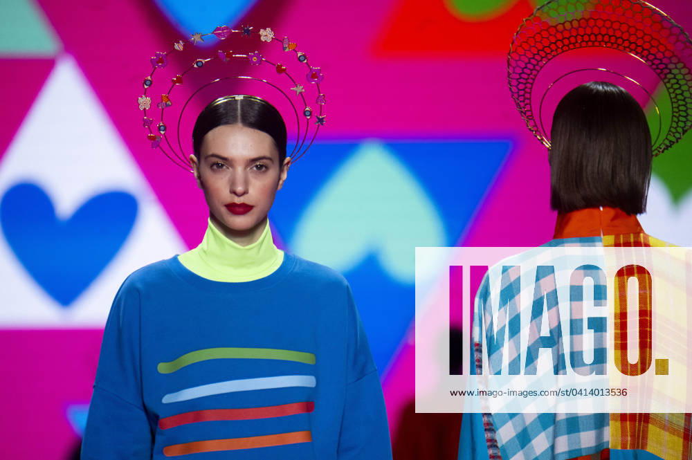 Model at the Agatha Ruiz de la Prada Fashion Show at the 79 Mercedes Benz Fashion Week Madrid at the Ifema Madrid exhibition center, 15 02 2024 Foto:Fotografosx xFuturexImagex prada_4209
