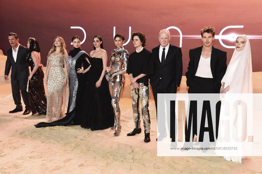 Josh Brolin, Florence Pugh, Lea Seydoux, Rebecca Ferguson, Souheila Yacoub, Zendaya, Timothee Chalamet, Stellan Skarsgard, Austin Butler, Anya Taylor Joy at the world premiere of the feature film Dune Part Two Dune Part 2 at the Odeon Leicester Square London, 15 02 2024 Foto:xS.xFuturexImagex dune_4381