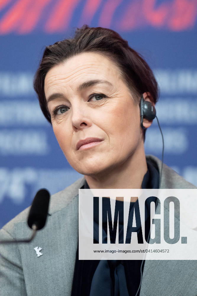 Berlinale Another End Press Conference Olivia Williams attending the Another End Press Conference during the 74th Berlinale International Film Festival Berlin at Grand Hyatt Hotel in Berlin, Germany, on February 16, 2024. Photo by Aurore Marechal ABACAPRESS.COM Berlin Germany