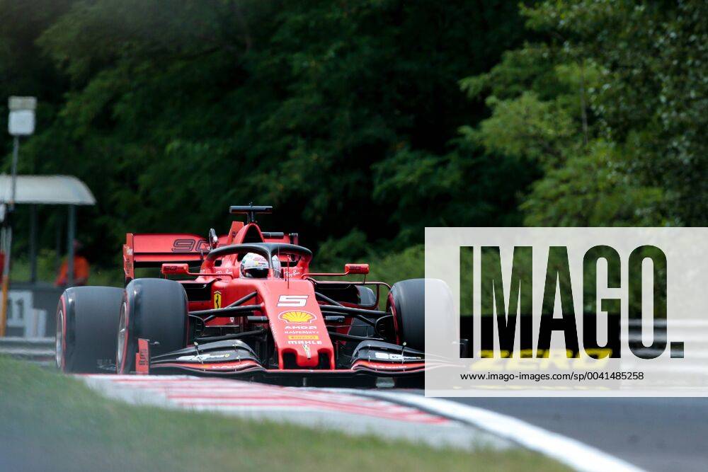 FORMULA 1 - Hungarian GP BUDAPEST,HUNGARY,03.AUG.19 - MOTORSPORTS, FORMULA 1 - Grand Prix of Hungary, practice and qualifying, Hungaroring. Image shows Sebastian Vettel (GER Ferrari). GEPAxpictures Mueller