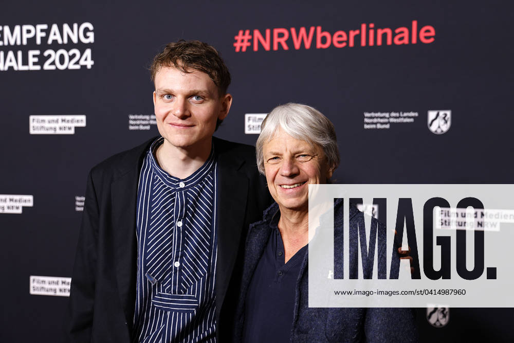 Johannes Hegemann and Andreas Dresen at the NRW reception on 18 02 2024 as part of the Berlinale in Berlin NRW Berlinale reception in Berlin