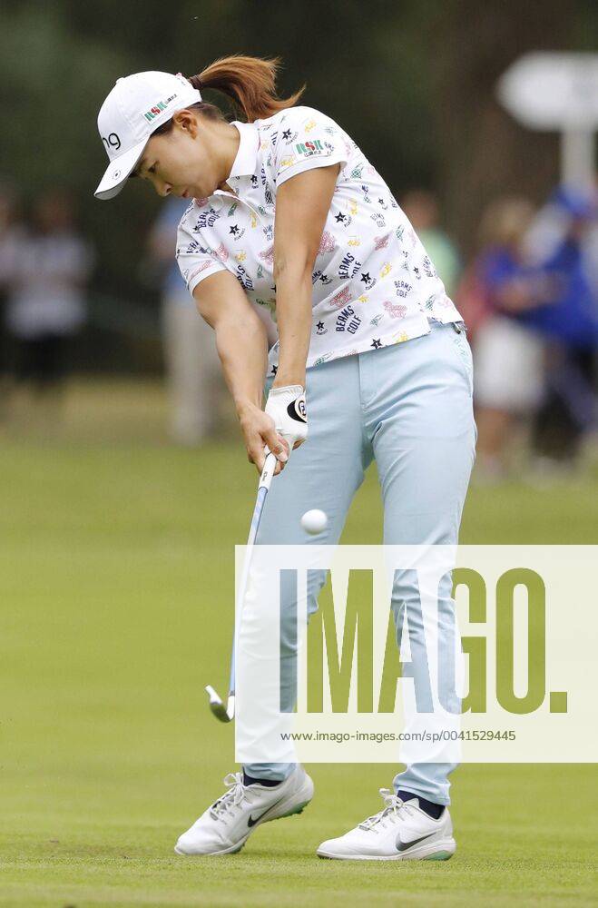 Golf: Women s British Open Hinako Shibuno of Japan hits her second shot on the first hole during the final round of the Women s British Open en route to winning the title on Aug. 4, 2019, at Woburn Golf Club in Milton Keynes, England.
