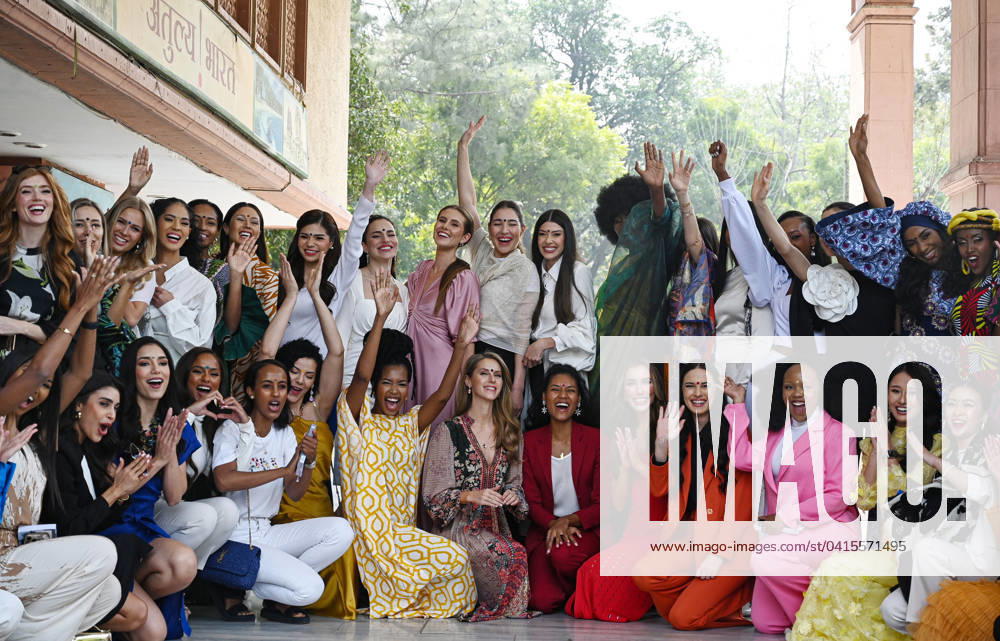 Miss World Contestants in New Delhi The 71st Miss World participants during a pre-launch press conference hosted in New Delhi, India, Monday February 19, 2024. 120 contestants from countries around the world will participate in various competitions and charitable initiatives of the pageant serving as ambassadors of change. New Delhi Delhi India