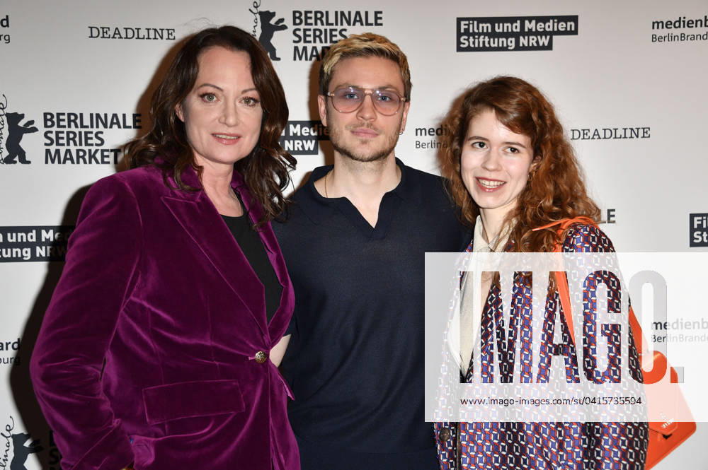 Natalia Wörner, Jannik Schümann and Luise Aschenbrenner at the premiere of the RTL series Disko 76 at the Berlinale 2024 74 Berlin International Film Festival at Cinemaxx Potsdamer Platz Berlin, 20 02 2024 Foto:xN.xKubelkax xFuturexImagex disko_4212
