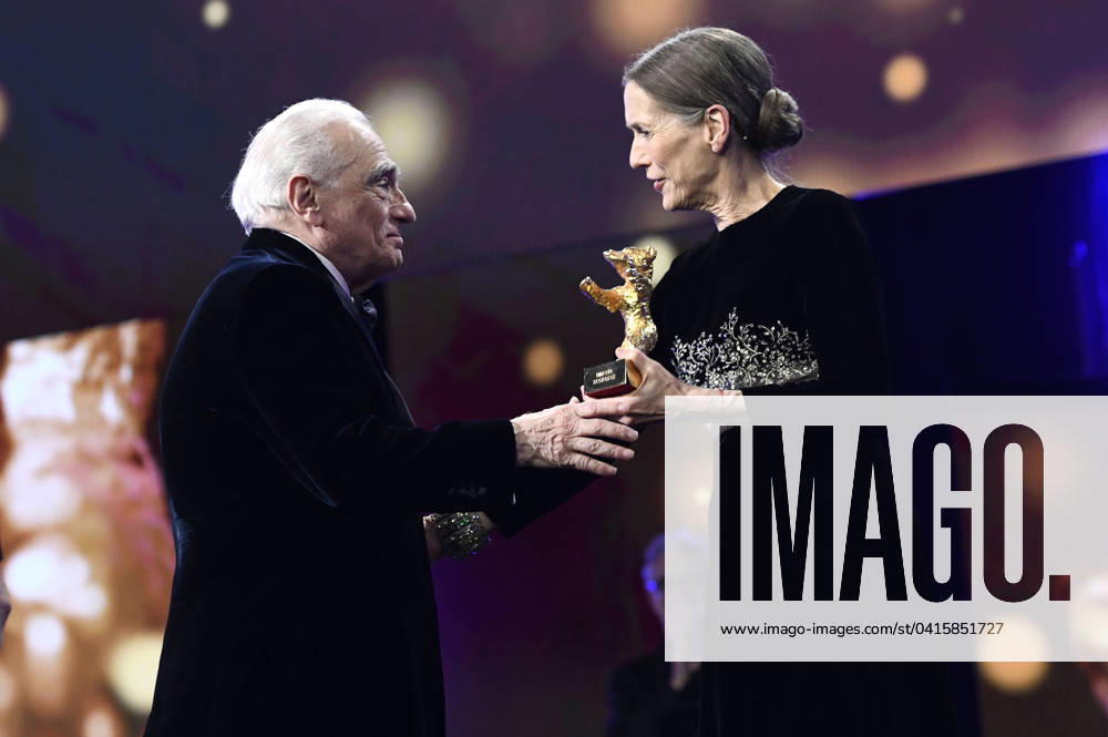 Martin Scorsese and Mariette Rissenbeek at the presentation of the Honorary Golden Bear to Martin Scorsese at the Berlinale 2024 74 Berlin International Film Festival at the Berlinale Palast Berlin, 20 02 2024 Foto:xC.xNiehausx xFuturexImagex ehrenbaer_4570