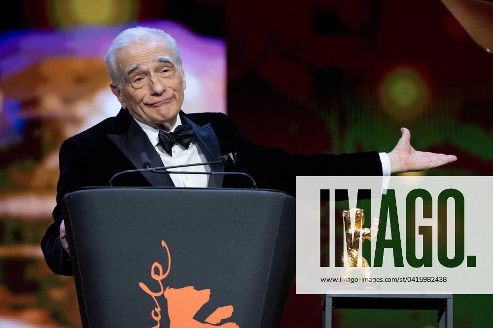 Berlinale Martin Scorsese Ceremony Martin Scorsese attending the Honorary Golden Bear And Homage For Martin Scorsese Ceremony during the 74th Berlinale International Film Festival Berlin at Grand Hyatt Hotel in Berlin, Germany, on February 20, 2024. Photo by Aurore Marechal ABACAPRESS.COM Berlin Germany