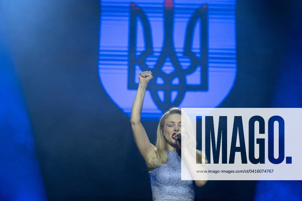 Vienna, Austria 21 February 2024 Tina Karol at the solidarity concert United for Ukraine in the Wiener Stadthalle Organized by All for Ukraine Hilfe für die Ukraine and Nachbar in Not des ORF Vienna