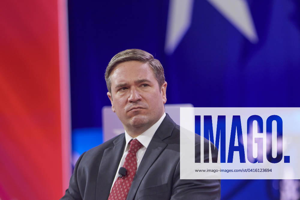 Feb. 22, 2024, Fort Washington, MD, US: Missouri Attorney General Andrew Bailey speaks at the 2024 Conservative Political Action Conference. National Harbor United States - ZUMAg216 20240222_znp_g216_032