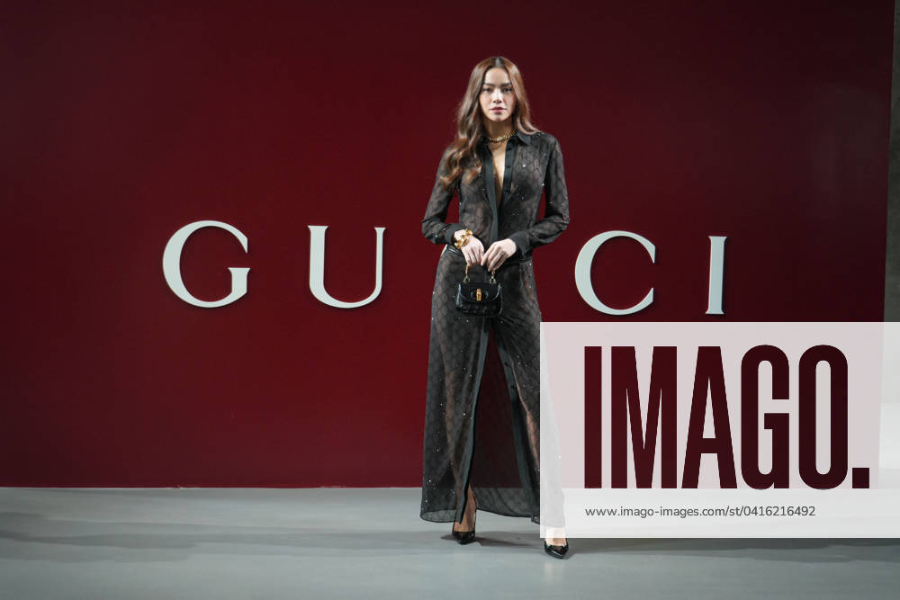 Bilder des Jahres 2024, Entertainment 02 Februar Entertainment Themen der Woche KW08 Milan, Milan Women s Fashion Week: Fall Winter 2025 - Women s Fashion, Autumn Winter 2025. Gucci fashion show - arrivals Pictured: Ho Ngoc Ha