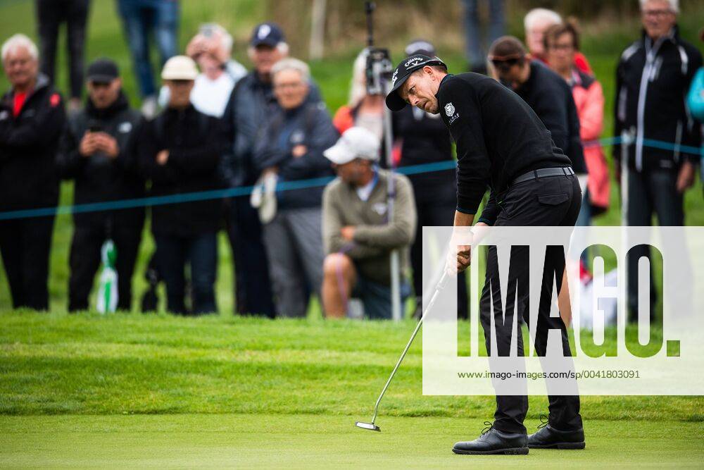 during the first round of the Scandinavian Invitation golf tournament on August 21, 2019 i Mölndal,