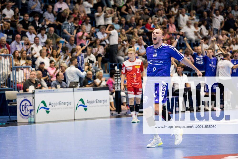 2 Handball Bundesliga VfL Gummersbach TUSEM Essen 24 08 2019 Lukas Blohme 8, VfL Gummersbach , 2 Handball Bundesliga VfL Gummersbach TUSEM Essen Gummersbach, Schwalbe arena