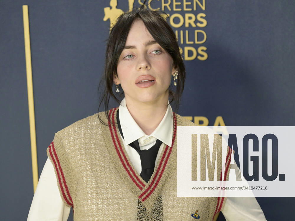 Billie Eilish attends the 30th Annual Screen Actors Guild Awards. Los Angeles U.S. - ZUMAb173 20240224_aap_b173_602
