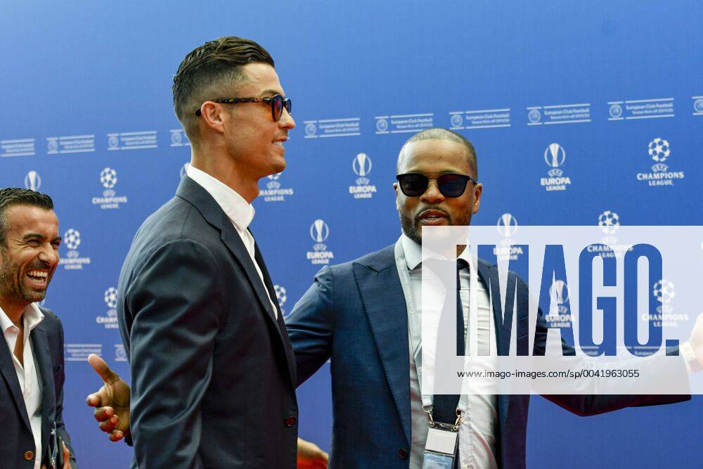 Christiano Ronaldo (Juventus de Turin) - Patrice Evra FOOTBALL : UEFA Draw - Champion s League - Monaco - 29 08 2019 NorbertScanella PanoramiC