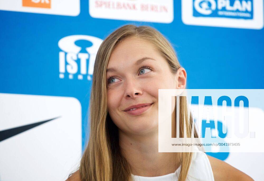Leichathletik Berlin 30 08 2019 International Stadium Festival Berlin ISTAF Press Conference Messe Berlin Marshalhaus Sommergarten Gina LÜCKENKEMPER GER Spint