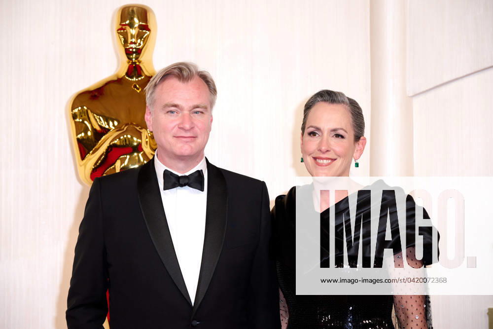 OscarÂ® nominee Christopher Nolan arrives with Emma Thomason at the red carpet of the 96th OscarsÂ® at the DolbyÂ® Theatre at Ovation Hollywood on Sunday
