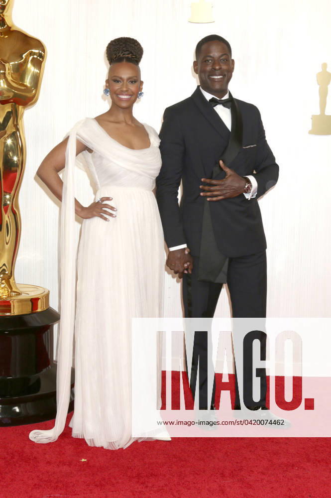 Ryan Michelle Bathe with husband Sterling K Brown at the 2024 96th Annual Academy Awards at the Dolby Theatre Los Angeles, 10 03 2024 Foto:xJ.xFuturexImagex oscars_0251