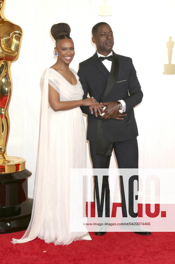 Ryan Michelle Bathe with husband Sterling K Brown at the 2024 96th Annual Academy Awards at the Dolby Theatre Los Angeles, 10 03 2024 Foto:xJ.xFuturexImagex oscars_0268
