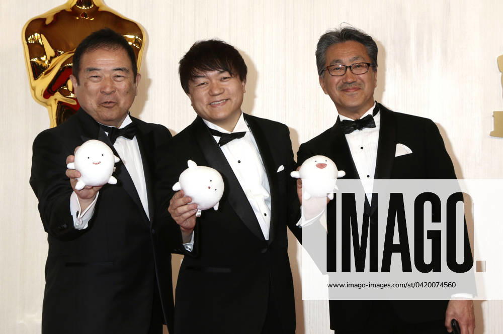 Hiroyuki Fukuda, Kenichi Yoda and Kiyofumi Nakajima at the 2024 96th Annual Academy Awards at the Dolby Theatre Los Angeles, 10 03 2024 Foto:xJ.xFuturexImagex oscars_8878