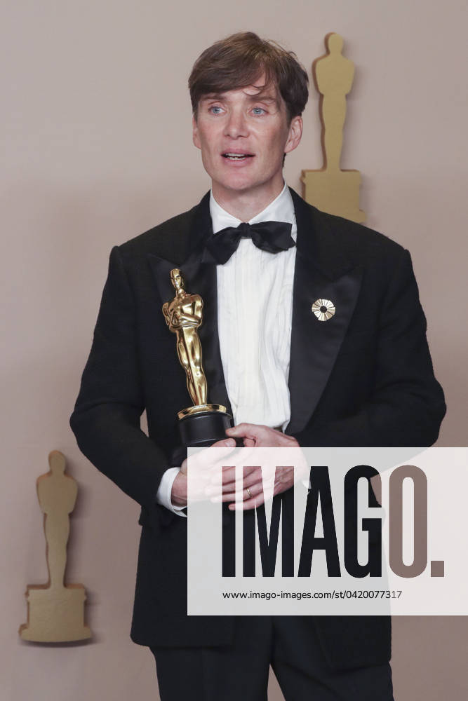 Cillian Murphy, winner of the Best Actor in a Leading Role award for Ã¢â‚¬oeOppenheimerÃ¢â‚¬Â in the press room of the 96th Annual Academy Awards on Sunday March 10, 2024 at the Dolby Theater in Hollywood, California. BURT HARRIS BNS PI Hollywood USA - ZUMAp124 20240310_zaa_p124_396