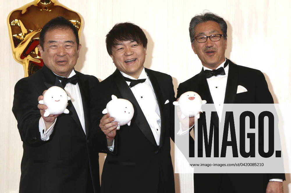 Hiroyuki Fukuda, Kenichi Yoda and Kiyofumi Nakajima at the 2024 96th Annual Academy Awards at the Dolby Theatre Los Angeles, 10 03 2024 Foto:xJ.xFuturexImagex oscars_8880