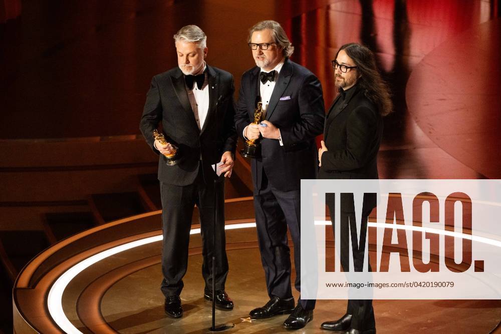 96th Oscars, Academy Awards Brad Booker, Dave Mullins and Sean Lennon accept the Oscar® for Animated Short Film during the live ABC telecast of the 96th Oscars® at the Dolby® Theatre at Ovation Hollywood on Sunday, March 10, 2024., Credit:Avalon.red Avalon United States of America, CA, Hollywood