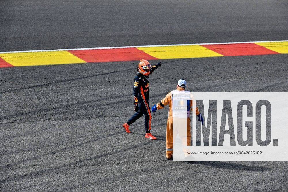 Red Bull s Dutch driver Max Verstappen had to stop during the Spa-Francorchamps Formula One Grand Prix of Belgium race, in Spa-Francorchamps, Sunday 01 September 2019. NICOLASxLAMBERT x05653564x