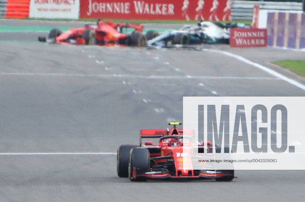 Ferrari s Monegasque driver Charles Leclerc, Ferrari s German driver Sebastian Vettel and Mercedes British driver Lewis Hamilton pictured at the Spa-Francorchamps Formula One Grand Prix of Belgium race, in Spa-Francorchamps, Sunday 01 September 2019. BENOITxDOPPAGNE x05653602x