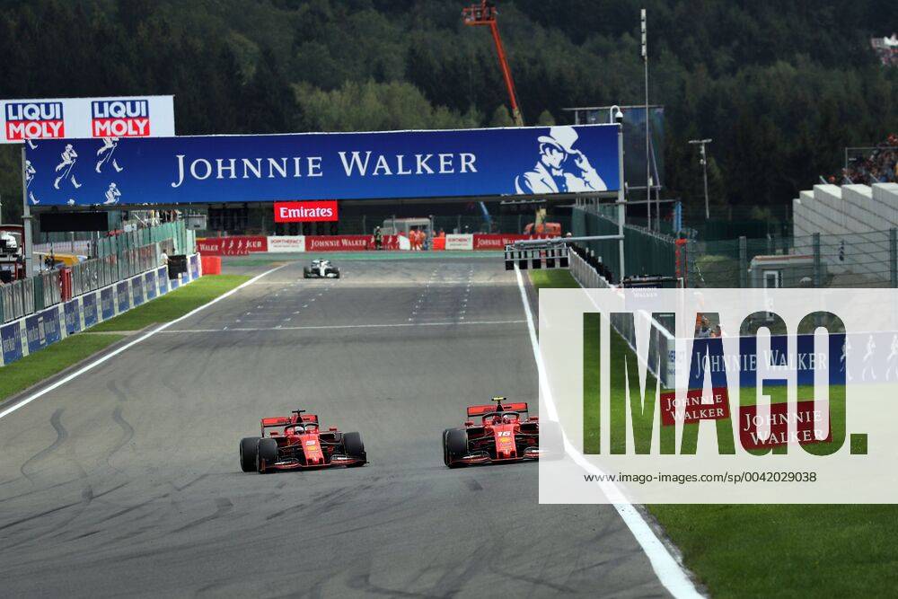 Photo4 LaPresse 01 09 2019 Spa Francorchamps, Belgio Grand Prix Formula One Belgio 2019 In the pic: Charles Leclerc (MON) Scuderia Ferrari SF90 overtake Sebastian Vettel (GER) Scuderia Ferrari SF90