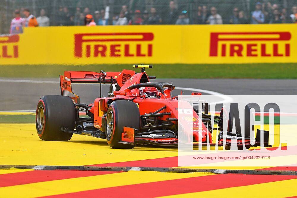 Motorsport FIA Formula 1, Grand Prix of Belgium 2019 race, The only mistake in the race of winner, 1 place, Charles Leclerc Ferrari Charles Leclerc Ferrari comes from the track Spa eel-fotografie Eberhard Krieger