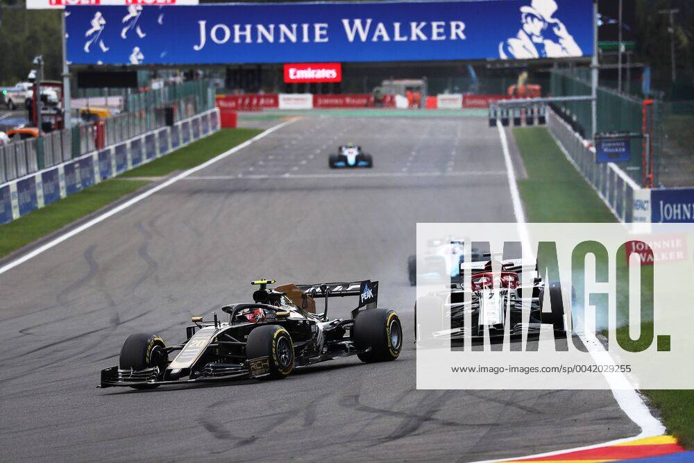 Photo4 LaPresse 01 09 2019 Spa Francorchamps, Belgio Grand Prix Formula One Belgio 2019 In the pic: Kevin Magnussen (DEN) Haas F1 Team VF-19 and Kimi Raikkonen (FIN) Alfa Romeo Racing C38