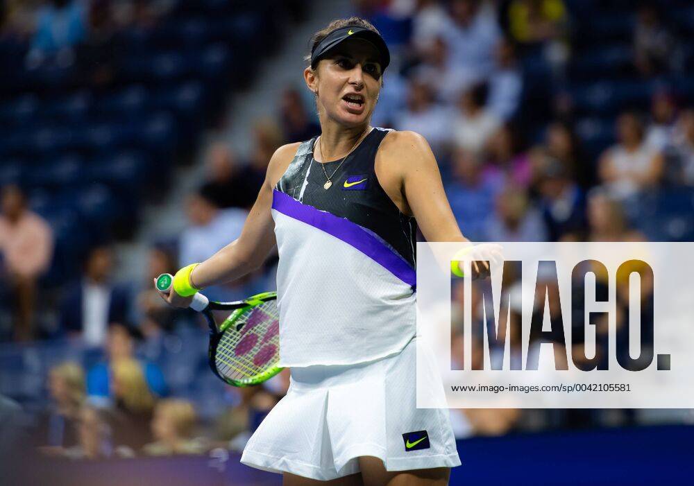 Belinda Bencic of Switzerland in action during her semi-final match at the 2019 US Open Grand Slam tennis tournament against Bianca Andreescu of Canada US Open 2019, Tennis, New York City, United States, Sep 5 - ZUMAa181 20190905_zaa_a181_123