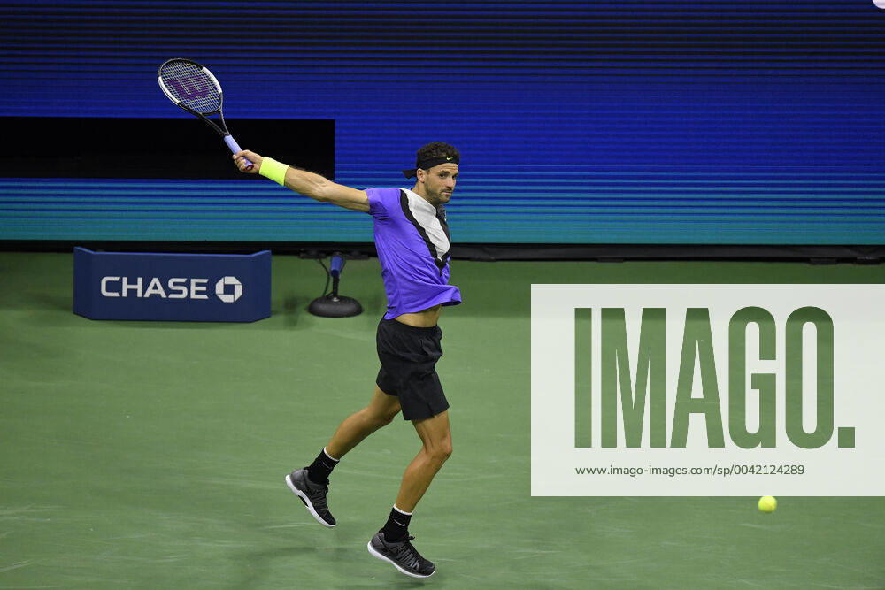 Tennis - US Open 2019 - Grigor Dimitrov - Bulgarie TENNIS : US Open 2019 - USA - 06 09 2019 ChrysleneCaillaud Panoramic