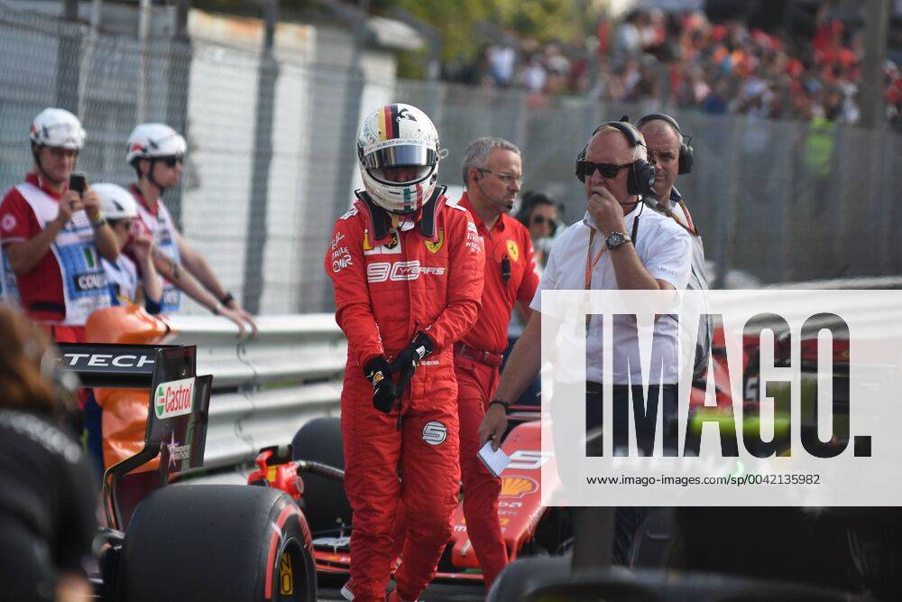 Sebastian Vettel 5, Scuderia Ferrari Mission Winnow after qualifying, Formula 1, Grand Prix of Italy, qualifying, 07 09 2019 Formula 1, Grand Prix of Italy, qualifying, 07 09 2019 Monza