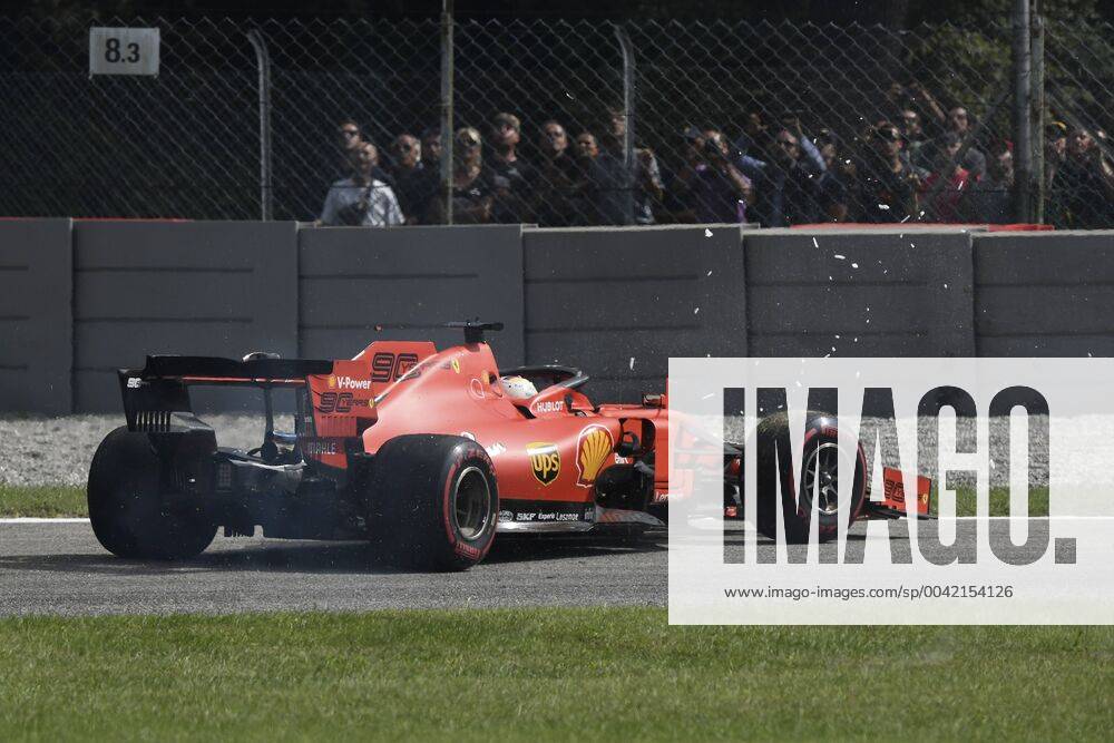 VETTEL Sebastian F1 Team Scuderia Ferrari Crash with Lance STROLL Team Raising Point F1 Grand Prix of Italy 2019 in Monza on 08 09 2019 in Monza