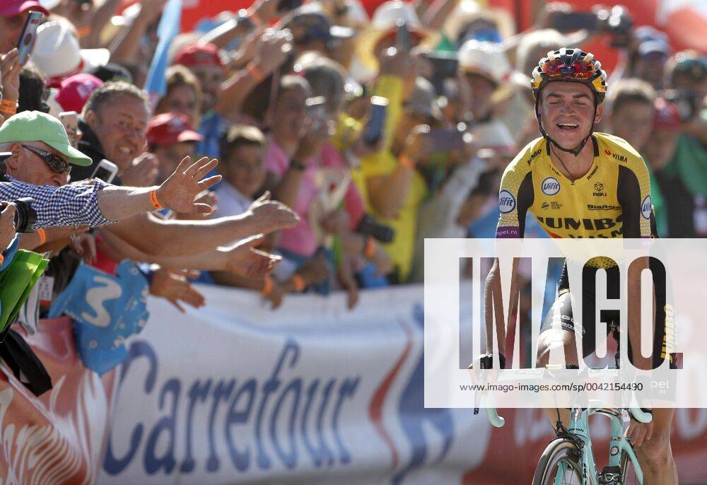 KW36 US rider Sepp Kuss of team Jumbo-Visma wins the 15th stage of the Spanish cycling Vuelta, in Santuario del Acebo, Asturias, northern Spain, 08 September 2019. The 14th stage is a 154.4km route from Tineo to Santuario del Acebo in Asturias. Spanish cycling Vuelta !ACHTUNG: NUR REDAKTIONELLE NUTZUNG!