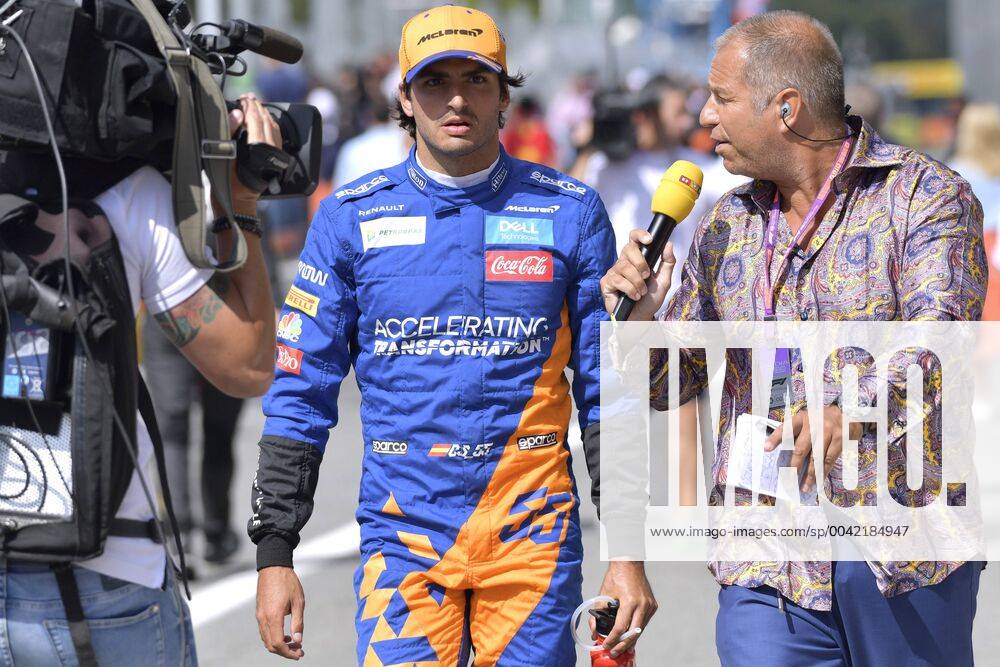EBEL Kai RTL TV commentator with SAINZ Carlos Junior F1 Grand Prix of Italy 2019 in Monza on 08 09 2019 in Monza