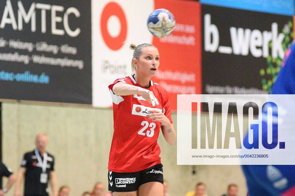 Silje Brons Petersen HSG Blomberg Lippe 23 TusSies Metzingen, handball, HBF, league game, 11 09 2019, photo TBaur Eibner TusSies Metzingen vs. HSG Blomberg Lippe Metzingen